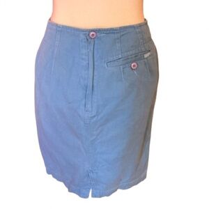 Vtg 80s esprit blue skirt